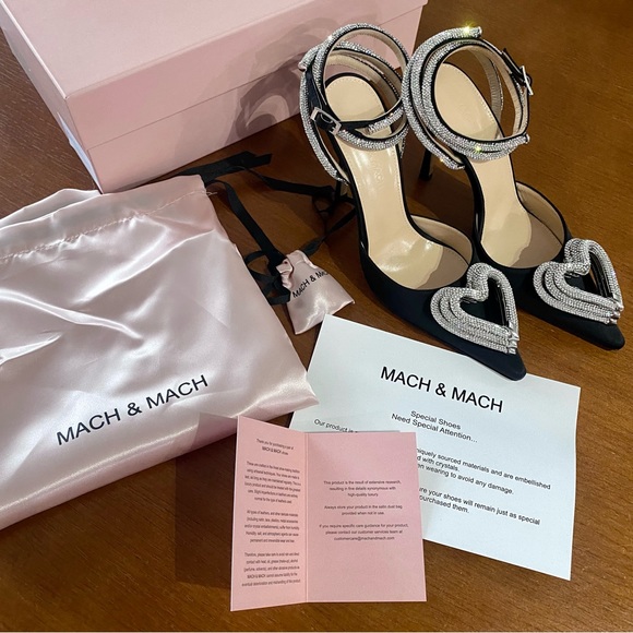 Mach & Mach Triple Heart 110mm pumps - Picture 3 of 11